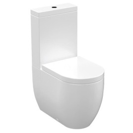 FLO Fermer Toilettes couple, blanc