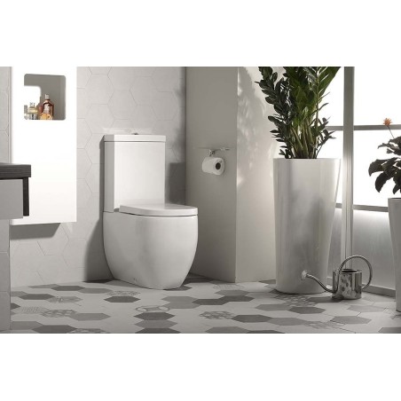 FLO Fermer Toilettes couple, blanc