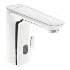 Hansa Electra - Mitigeur thermostatique électronique de lavabo, à piles, chrome 92302239