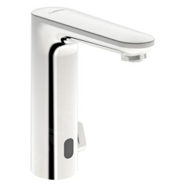 Hansa Electra - Mitigeur thermostatique électronique de lavabo, à piles, chrome 93602219