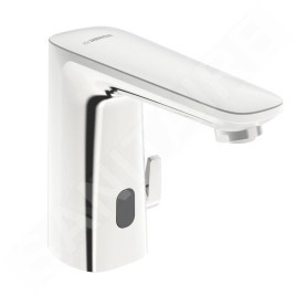 Hansa Electra - Mitigeur thermostatique électronique de lavabo, à piles, chrome 92102219