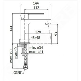 Paffoni Effe - Mitigeur de lavabo, chrome EF071CR