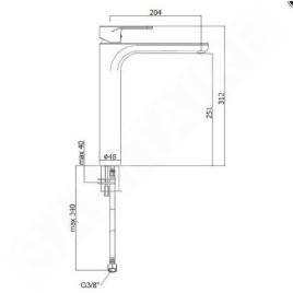 Paffoni Green - Mitigeur de lavabo, chrome GR081CR