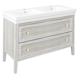 CROSS Vanity Unité 116x77,5x49,5cm, tiroir 2x, vieux blanc