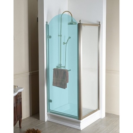 ANTIQUE Panneau latéral 1000mm, verre clair 8 mm, bronze