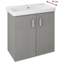 THEIA 2 Vanity Unité 66,3x70x35cm, chêne argenté