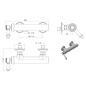 Sapho Vienna - Mitigeur de douche, chrome VO011