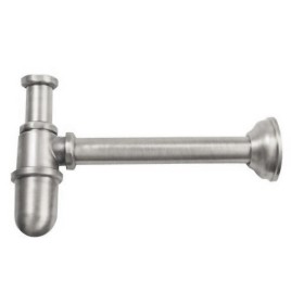 RETRO Washbasin Siphon 5/4" dia 32mm, nickel brossé