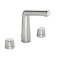 Hansa Designo - Mitigeur de lavabo avec vidage, installation à 3 trous, chrome 51052183