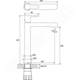 Ravak Puri - Mitigeur de lavabo, chrome X070114