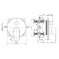 Ideal Standard Cerafine O - Robinetterie de baignoire encastrée, chrome A7350AA