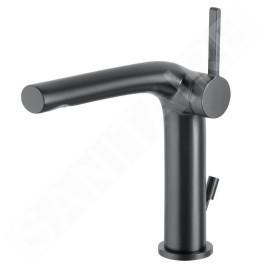 Keuco Edition 400 - Mitigeur de lavabo avec bonde, chrome noir 51502130000