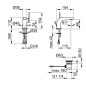Keuco Edition 400 - Mitigeur de lavabo avec bonde, chrome 51504010000