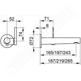 Keuco IXMO - Mitigeur de lavabo encastré, aluminium mat 59516170102