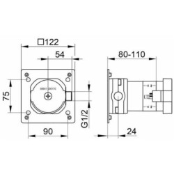 Keuco Accessoires - Corps d'encastrement DN15 59541000170