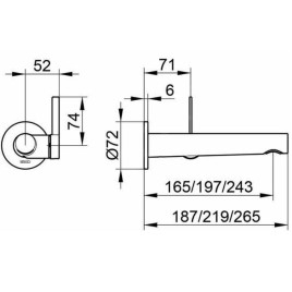 Keuco IXMO - Mitigeur de lavabo encastré, aluminium mat 59516172101