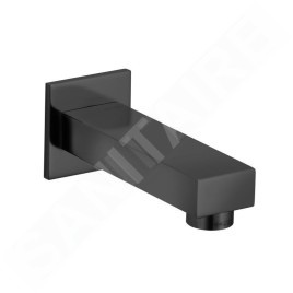 Keuco Edition 11 - Bec de remplissage pour baignoire, chrome noir brossé 51145130001