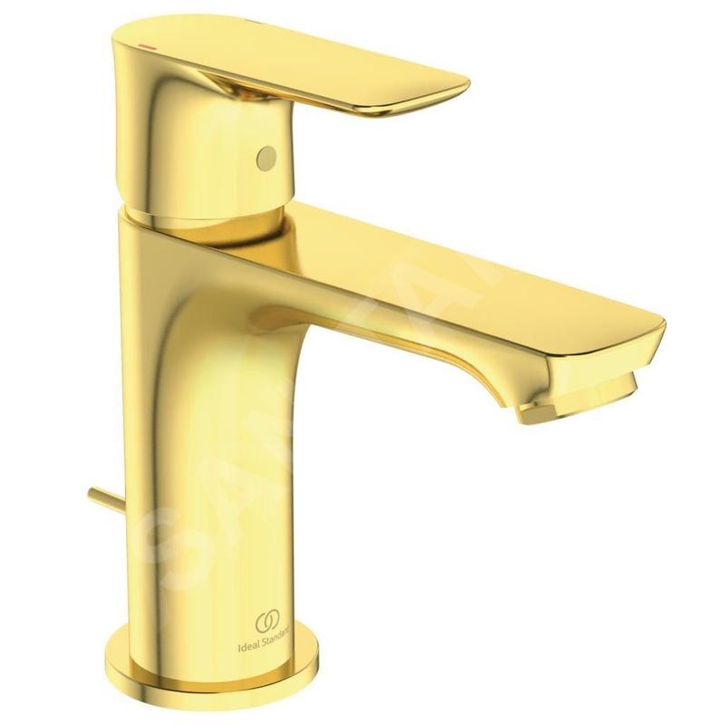 Ideal Standard Connect Air - Mitigeur de lavabo Slim avec vidage, Brushed Gold A7007A2