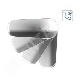 Ideal Standard Connect Air - Mitigeur de lavabo Slim, BlueStart, Silver Storm A7028GN