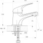 Bruckner Hoffer - Mitigeur de lavabo, chrome 424.002.1