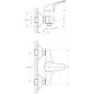 Bruckner Hoffer - Mitigeur de douche, chrome 424.011.1