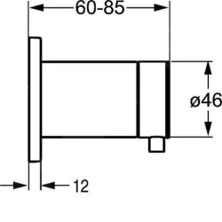 Hansa Living - Vanne multivoies à encastrer, chrome 02879172