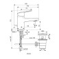 Ideal Standard CeraPlan - Mitigeur de lavabo Piccolo avec vidage, chrome BD202AA