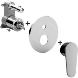 Paffoni Green - Mitigeur encastré pour 2 sorties, chrome GRBOX015CR