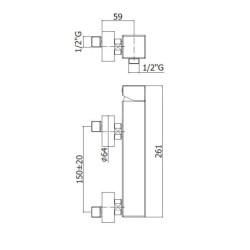 Paffoni Level - Mitigeur de douche, chrome LEC168RCR