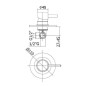 Paffoni Light - Mitigeur encastré avec corps, blanc mat LIG011BO