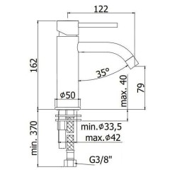 Paffoni Light - Mitigeur de lavabo, blanc mat LIG071BO