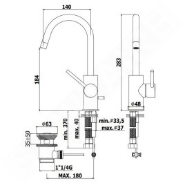 Paffoni Light - Mitigeur de lavabo avec vidage, chrome LIG077CR