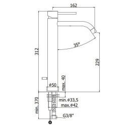 Paffoni Light - Mitigeur de lavabo, blanc mat LIG081BO