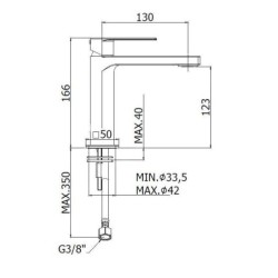 Paffoni Tango - Mitigeur de lavabo, inox TA071ST