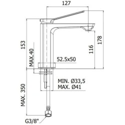 Paffoni Tilt - Mitigeur de lavabo, inox TI071ST