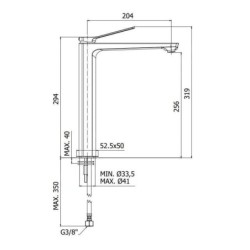 Paffoni Tilt - Mitigeur de lavabo, blanc mat TI081BO