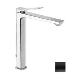 Paffoni Tilt - Mitigeur de lavabo avec vidage, noir mat TI085NO