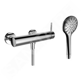 Laufen Twinplus - Mitigeur de douche mural avec pomme de douche, chrome HF905450100600