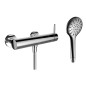 Laufen Twinplus - Mitigeur de douche mural avec pomme de douche, chrome HF905450100600
