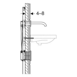 Geberit Accessoires - Kit d'extension pour robinetterie de lavabo électronique 244.622.00.1