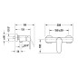 Duravit B.1 - Mitigeur de douche, chrome B14230000010