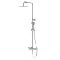 Cersanit City - Set de douche avec thermostat, diamètre 25 cm, 3 jet, chrome S951-340
