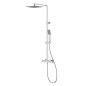 Cersanit City - Set de douche avec thermostat, 25x25 cm, chrome S951-341