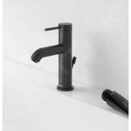 Keuco IXMO - Mitigeur de lavabo avec vidage, noir mat 59502372000