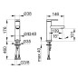 Keuco IXMO - Mitigeur de lavabo, chrome 59502013100