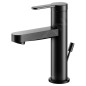 Keuco IXMO - Mitigeur de lavabo avec vidage, noir mat 59502373000