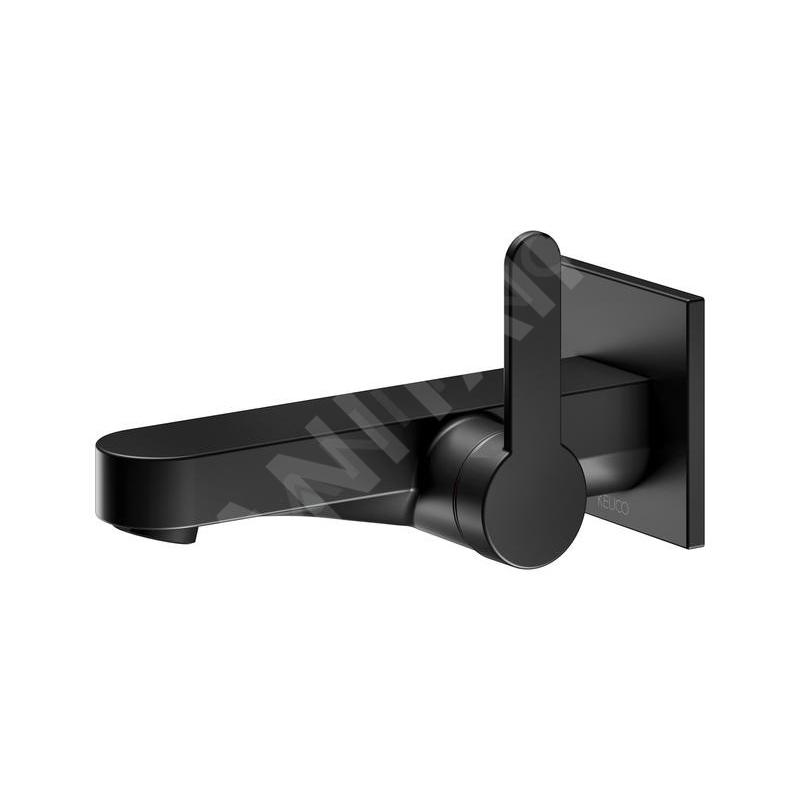 Keuco IXMO - Mitigeur de lavabo encastré, noir mat 59516370302