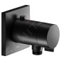 Keuco IXMO - Mitigeur thermostatique encastré, avec raccordement de douche, noir mat 59554370002