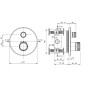 Ideal Standard CeraTherm Navigo - Mitigeur de douche thermostatique encastré, chrome A7295AA