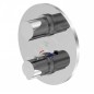 Steinberg 100 - Mitigeur thermostatique encastré pour 2 appareils, chrome 100 4133 3